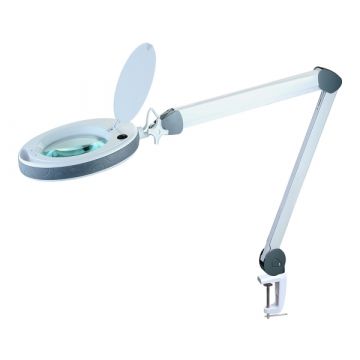Lumeno asztalra rögzíthető nagyítós lámpa - asztali fogó - 1,75x vagy 2,25x - 150 mm