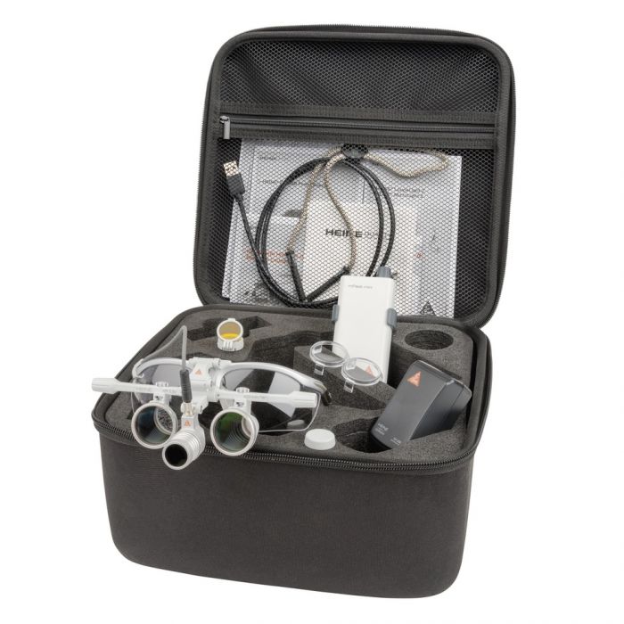[C-008.32.451] - LoupeLight2 Set - HR 2.5x Binocular Loupe 420mm + S-FRAME + mPack mini