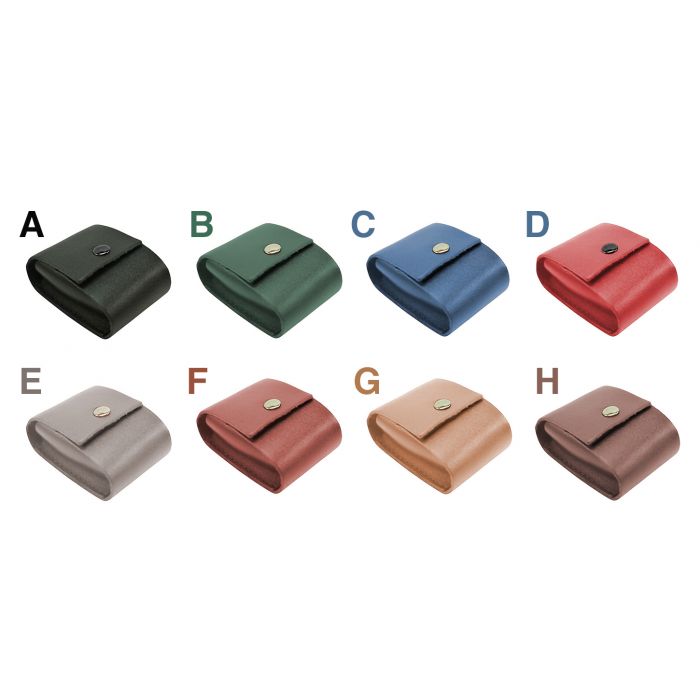 Leather Pouches [D] Red - Size S